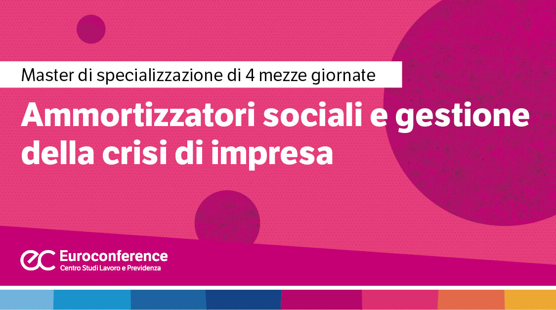 Immagine Master online Ammortizzatori sociali | Euroconference